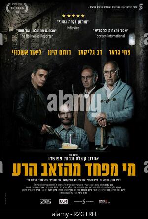 Großes Bad Wölfe Jahr: 2013 Israel Direktor: Aharon Keshales, Navot Papushado Lior Ashkenazi, Rotem Keinan, Doval'e Glickman, Tzahi Grad Filmplakat (Israel) Stockfoto