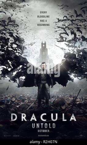 Dracula Untold Jahr: 2014 USA Regie: Gary Shore Luke Evans Filmplakat (USA) Stockfoto