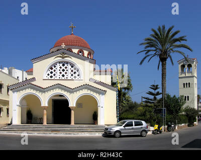 Die Kirche in Elounda, Kreta Stockfoto