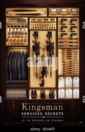 Kingsman: Der Geheimdienst Jahr: 2014 Großbritannien Regie: Matthew Vaughn Filmplakat (Fr) Stockfoto