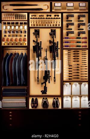 Kingsman: Der Geheimdienst Jahr: 2014 Großbritannien Regie: Matthew Vaughn Filmplakat Videomontage (ohne Text) Stockfoto