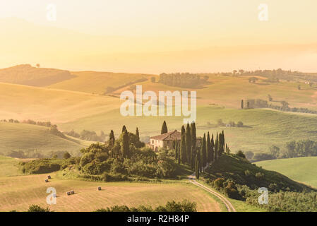 Schöne Landschaft der Toskana in Italien - Reiseziel in Europa Stockfoto
