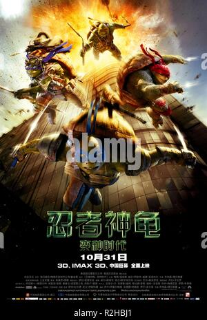 Teenage Mutant Ninja Turtles Jahr: 2014 USA Regie: Jonathan Liebesman Movie Poster (China) Stockfoto