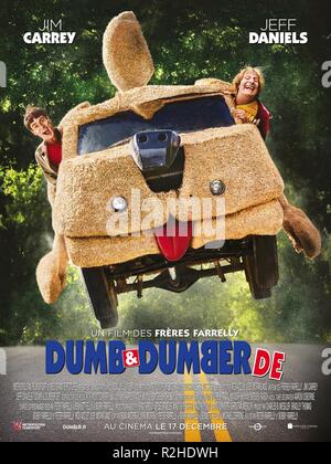 Stumm und dümmer zu Jahr: 2014 USA Regie: Bobby Farrelly, Peter Farrelly Jim Carrey, Jeff Daniels Filmplakat (Fr) Stockfoto