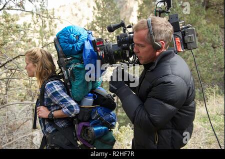 Wilde Jahr: 2014 USA Regie: Jean-Marc Vallée Reese Witherspoon, Jean-Marc Vallée Shooting Bild Stockfoto