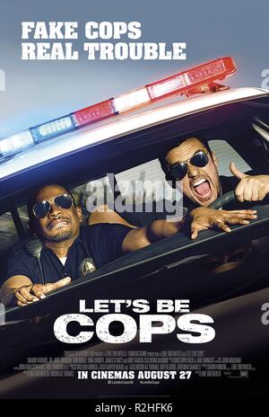 Seien wir Polizisten Jahr: 2014 USA Regie: Luke Greenfield Damon Wayans Jr., Jake Johnson Filmplakat (UK) Stockfoto