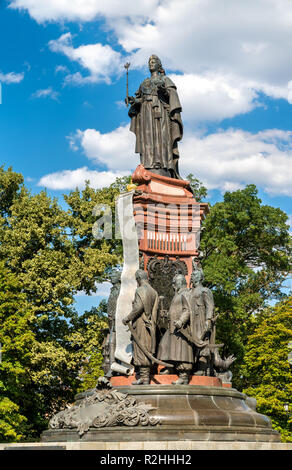 Denkmal für Katharina II. Die Große in Krasnodar, Russland Stockfoto