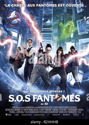 Ghostbusters Jahr: 2016 USA/Australien Regie: Paul Feig Melissa McCarthy, Kate Mckinnon, Kristen Wiig, Leslie Jones Film Poster (Fr) Stockfoto