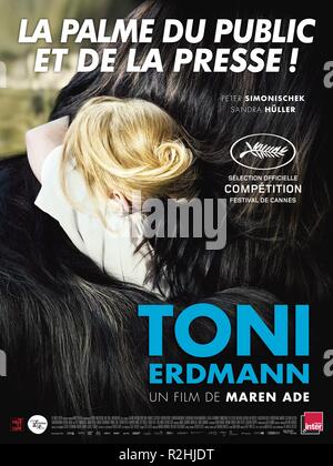 Toni Erdmann Jahr: 2016 Deutschland/Österreich Regie: Maren Ade Sandra Huller Filmplakat (Fr) Stockfoto