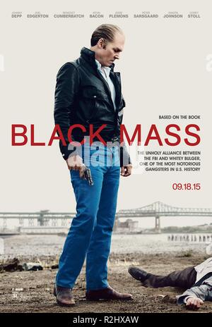 Schwarze Messe Jahr: Großbritannien/USA 2015 Regie: Scott Cooper Johnny Depp Filmplakat (USA) Stockfoto