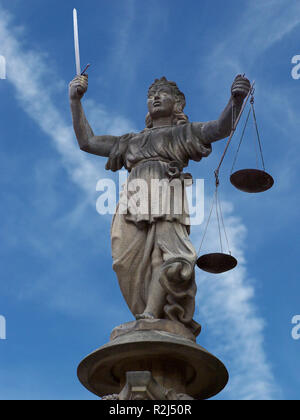 Justitia Stockfoto