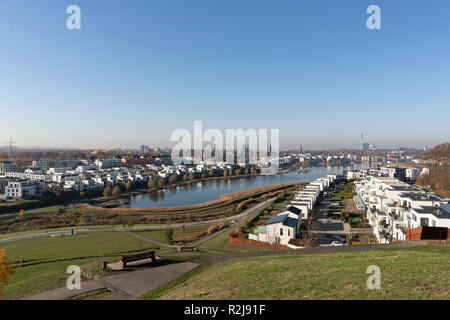 Sehr beliebt auf der künstlichen See Phoenix in Dortmund, hörder/Hoerde, eröffnet 2010 Stockfoto