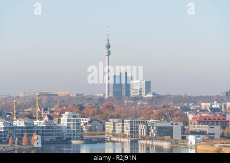 Sehr beliebt auf der künstlichen See Phoenix in Dortmund, hörder/Hoerde, eröffnet 2010 Stockfoto