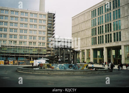 Alexanderplatz unter Renovierung Stockfoto