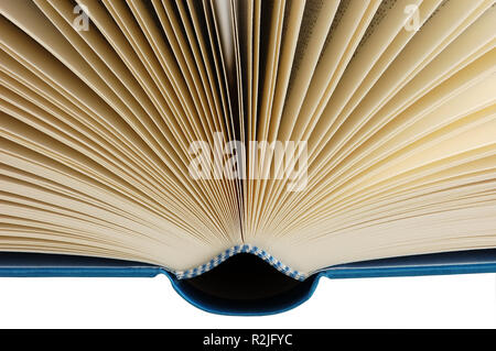 Geöffnete Buch isoliert Stockfoto