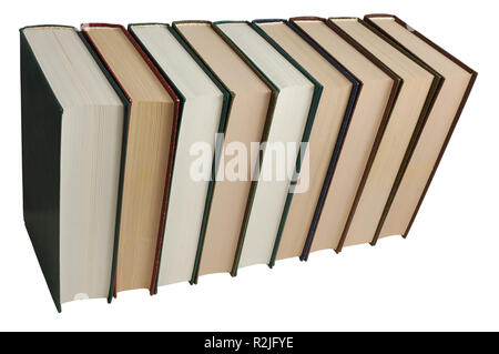 Bücher mit freistellungspfad Stapel Stockfoto