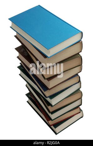 Bücher mit freistellungspfad Stapel Stockfoto