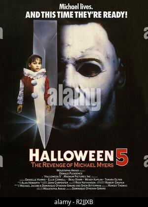 Halloween 5 Jahr: 1989 USA Regie: Dominique Othenin-Girard Poster (USA) Stockfoto