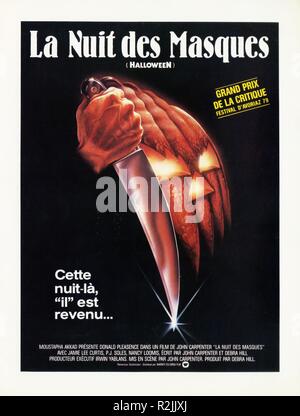 Halloween Jahr: USA 1978 Regie: John Carpenter Poster (Fr) Stockfoto