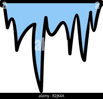 Eiszapfen Vektor Symbol für private und kommerzielle Zwecke............. Stock Vektor