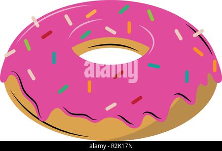 Donut Dessert cartoons Vector Illustration graphic design Stock Vektor