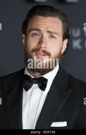 Prominente nehmen an der Schottischen Premiere von Outlaw King' am Vue Kino im Omni center. Mit: Aaron Taylor-Johnson Wo: Edinburgh, Großbritannien Wann: 19 Okt 2018 Credit: Euan Kirsche / WANN Stockfoto