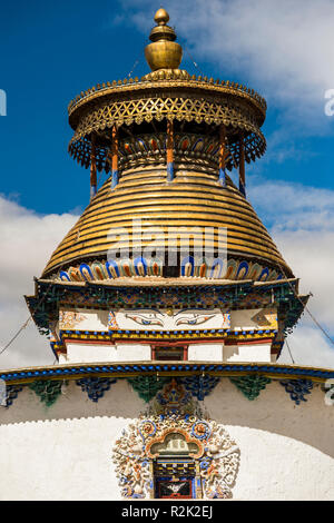 Nach Gyantse, Pelkhor Choede Kloster mit der kumbum Choerten Stockfoto