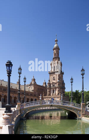 Spanien, Andalusien, Sevilla, "Plaza de Espana", Stockfoto