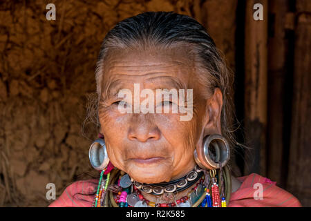 Palong Hill Tribe Frau, Nord-Thailand Stockfoto