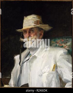 William Merritt Chase. Artist: Annie Traquair Lang (1885-1918). Abmessungen: 30 x 25 in. (76,2 x 63,5 cm). Datum: Ca. 1910. Museum: Metropolitan Museum of Art, New York, USA. Stockfoto