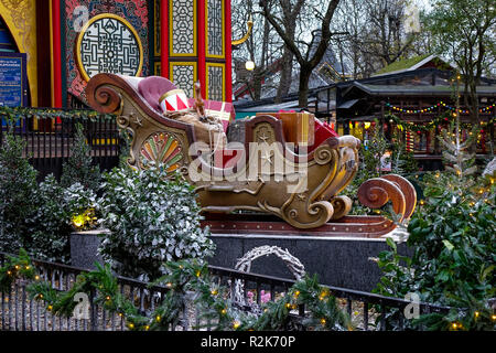 Weihnachten in Tivoli Kopenhagen Stockfoto