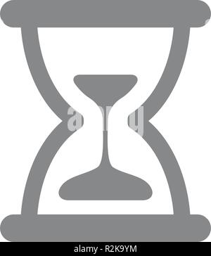 Vektor Sanduhr. Sand clock Symbol und Zeichen Abbildung auf weißem Hintergrund Stock Vektor