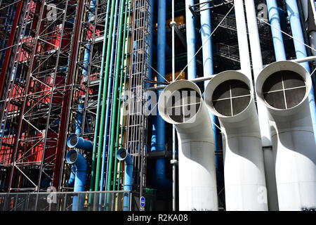 Paris, Frankreich. August 2018. Centre Pompidou. Stockfoto