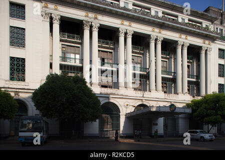 Binnenschifffahrt Gebäude, Pansodan Street, Yangon, Myanmar, Asien Stockfoto