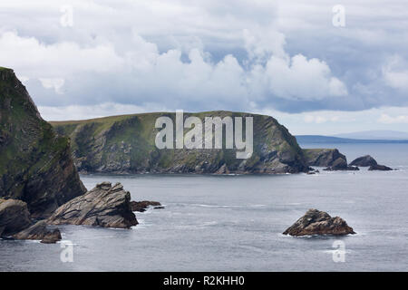 Landschaft in Hermaness, Unst, Shetland Inseln, Großbritannien Stockfoto