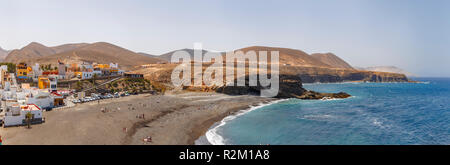 Panoramablick von Ajuy Dorf in Fuerteventura, Kanarische Inseln Stockfoto