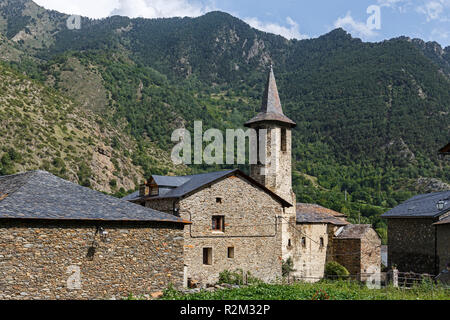 Gavas, einem kleinen Dorf in den katalanischen Pyrenäen Stockfoto