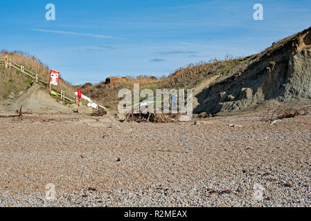 Die Jurassic Coast bei Eype, Bridport, Dorset. Stockfoto