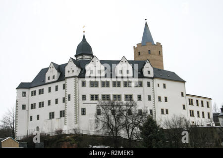 Das ehemalige Jagdschloss Wildeck in Zschopau. Stockfoto