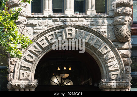 Seattle, Pioneer Square, Pioneer Gebäude Stockfoto