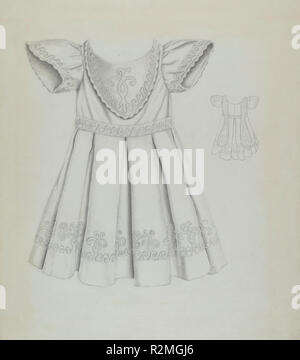 Das Kind das Kleid. Vom: C. 1937. Abmessungen: insgesamt: 35 x 30,5 cm (13 3/4 x 12 in.). Medium: Graphit auf Papier. Museum: Nationalgalerie, Washington DC. Autor: Ray-Preis. Stockfoto