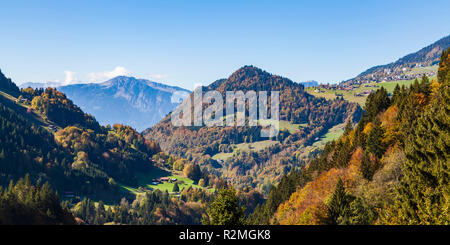 Schweiz, Kanton Waadt, in der Nähe von Aigle, Leysin, Resort auf der Hochebene Stockfoto