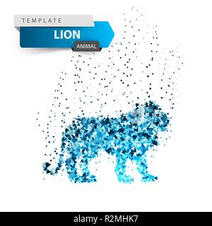King Lion-Blendung eis Abbildung. Stock Vektor