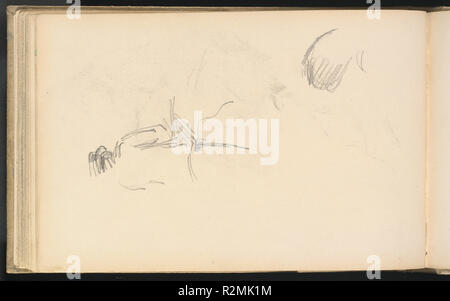 Ein Mann von hinten gesehen. Stand: 1880/1883. Maße: gesamt: 23,7 x 15,2 cm (9 5/16 x 6 in.). Medium: Graphit auf Papier webten. Museum: Nationalgalerie, Washington DC. Autor: Paul Cezanne. Stockfoto