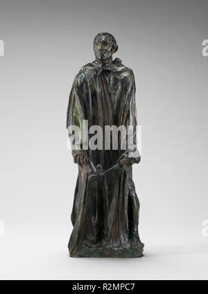 Ein Bürger von Calais (Jean d'Aire). Vom: Modell 1884-1889, Reduzierung geworfen wahrscheinlich 1895. Maße: Gesamt: 47 x 16 x 14 cm (18 1/2 x 6 5/16 x 5 1/2 in.). Medium: Bronze. Museum: Nationalgalerie, Washington DC. Autor: Auguste Rodin. Stockfoto