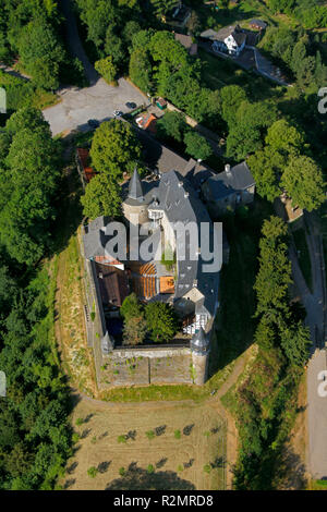 Luftaufnahme, Schloss Hohenlimburg, Hagen, Hagen, Ruhrgebiet, Nordrhein-Westfalen, Deutschland, Europa, Stockfoto