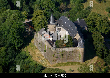 Luftaufnahme, Schloss Hohenlimburg, Hagen, Hagen, Ruhrgebiet, Nordrhein-Westfalen, Deutschland, Europa, Stockfoto