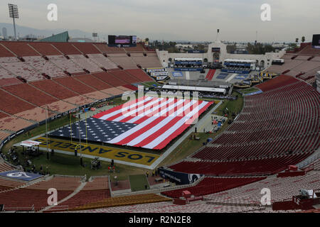 Los Angeles, CA, USA. 19 Nov, 2018. Kolosseum Feld vor dem NFL Kansas City Chiefs Los Angeles Rams im Los Angeles Memorial Coliseum Los Angeles vs, Ca am 19. November 2018. Jevone Moore Quelle: CSM/Alamy leben Nachrichten Stockfoto