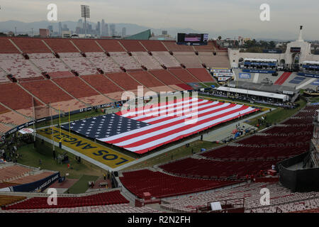 Los Angeles, CA, USA. 19 Nov, 2018. Kolosseum Feld vor dem NFL Kansas City Chiefs Los Angeles Rams im Los Angeles Memorial Coliseum Los Angeles vs, Ca am 19. November 2018. Jevone Moore Quelle: CSM/Alamy leben Nachrichten Stockfoto