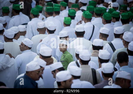 Kairo, Ägypten. 20 Nov, 2018. Sufis nehmen an einem März im Al Hussein Viertel, dem Mawlid al-Nabi al-Sharif, eine Gelegenheit, auf die muslimischen Anhängern der Geburtstag des Islamischen Propheten Mohammed feiern zu markieren, in Rabi' al-Awwal, der dritte Monat im Islamischen Kalender gedacht. Credit: gehad Hamdy/dpa/Alamy leben Nachrichten Stockfoto